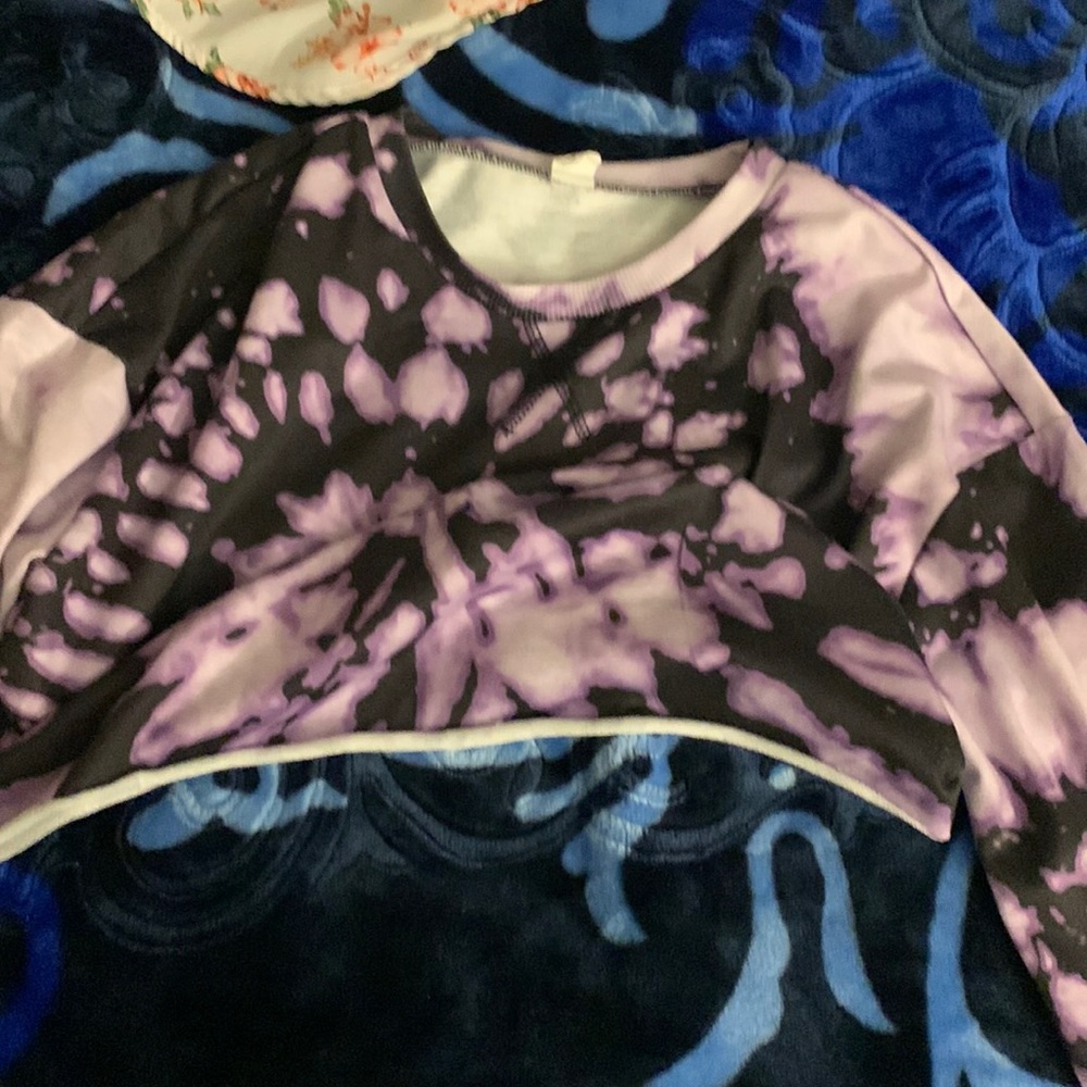 Purple tye dye shirt
